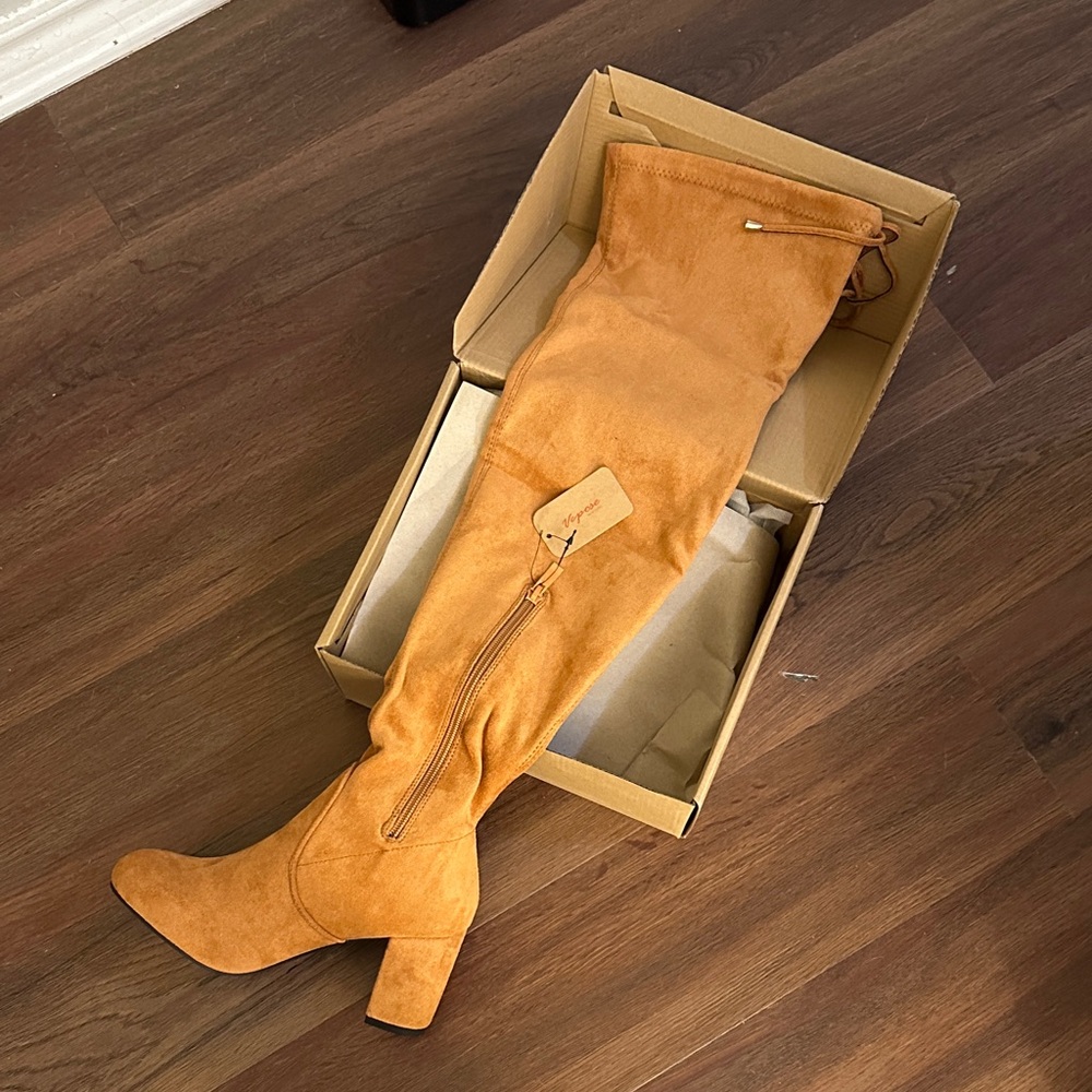 Tan Over-the-Knee Boots